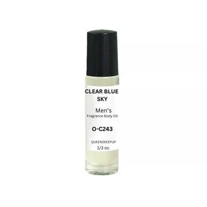 Clear Blue Sky (Men) Body Oil 10 ml Scent All Natural Scent 1/3 Roll-On